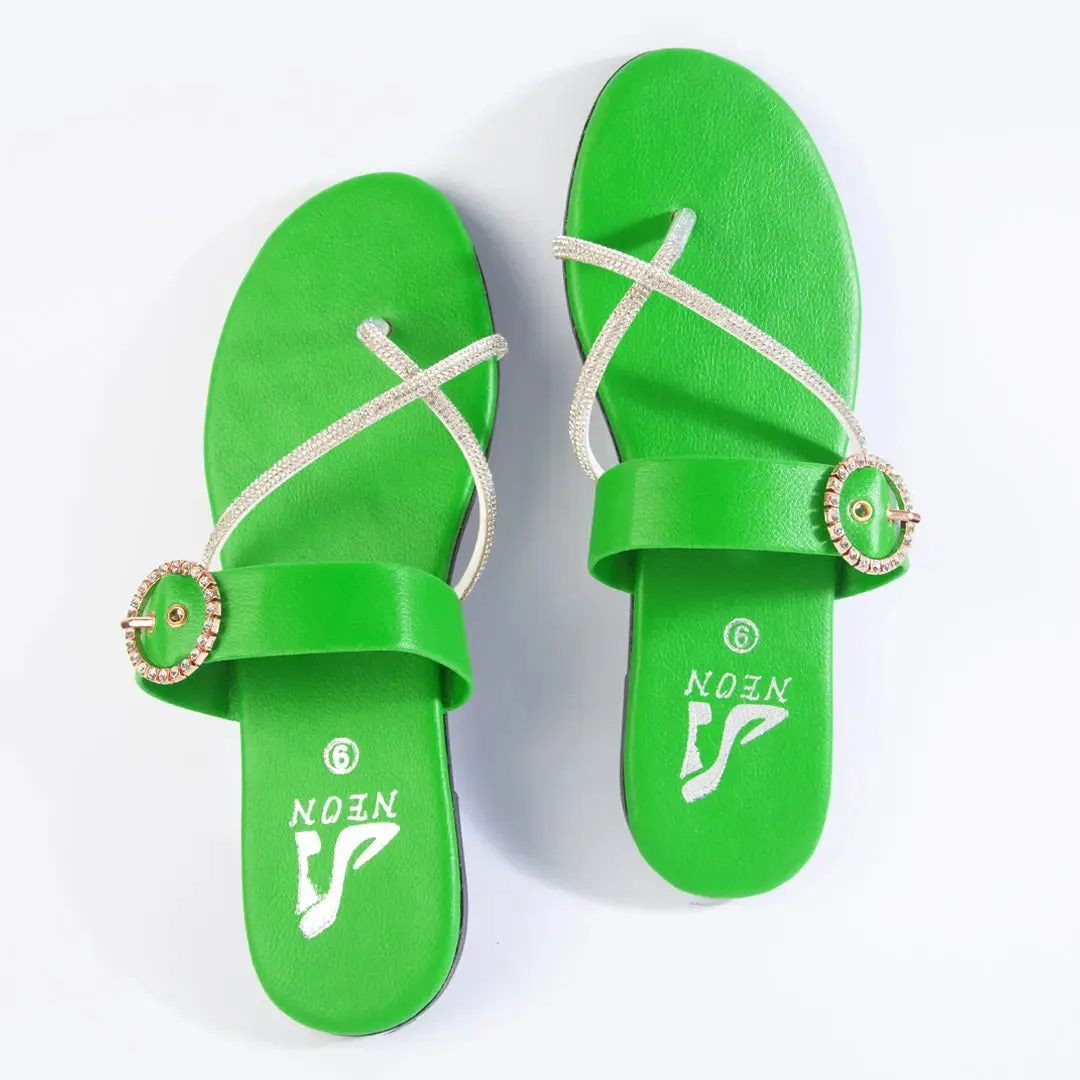 Buckle Up Slipper Blue