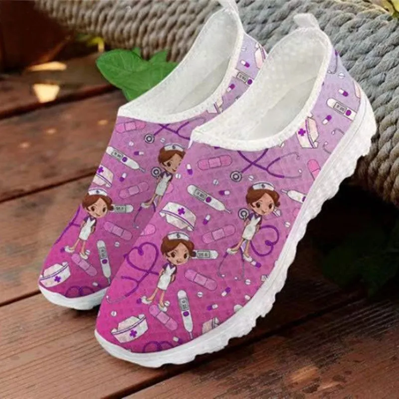 Casual Single Shoes Head Flat Bottom Cartoon Women's Shoes