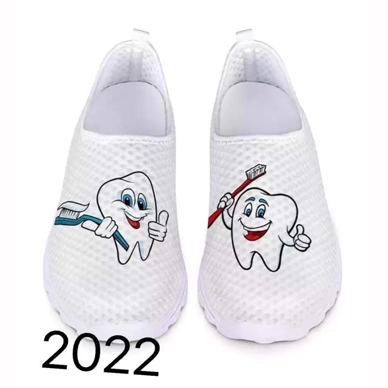 Casual Single Shoes Head Flat Bottom Cartoon Women's Shoes