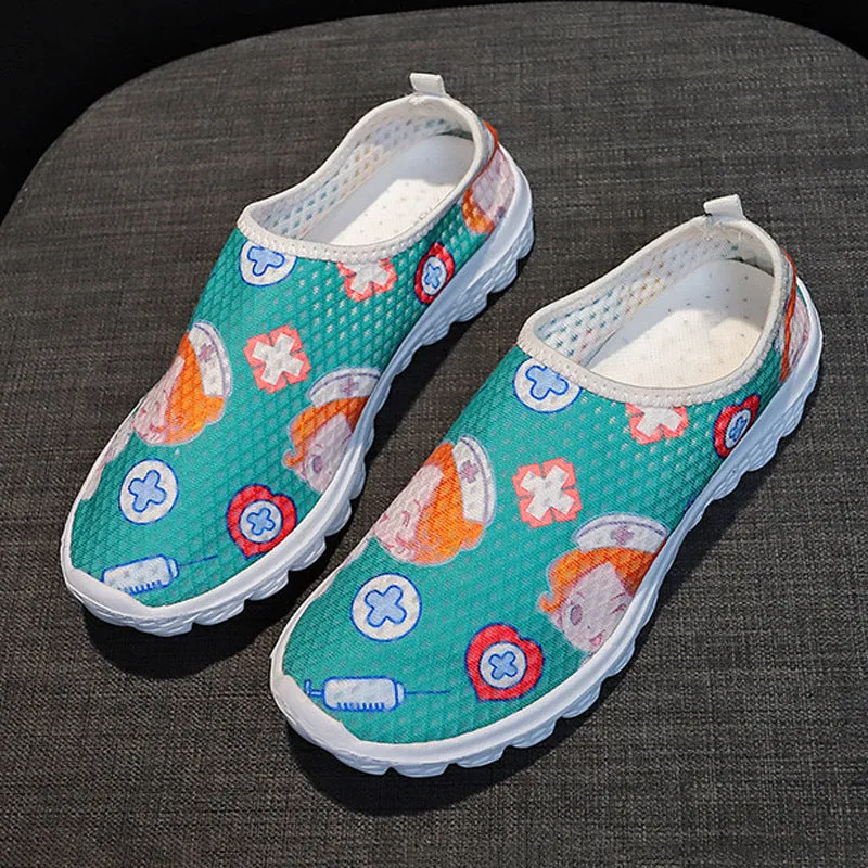 Casual Single Shoes Head Flat Bottom Cartoon Women's Shoes