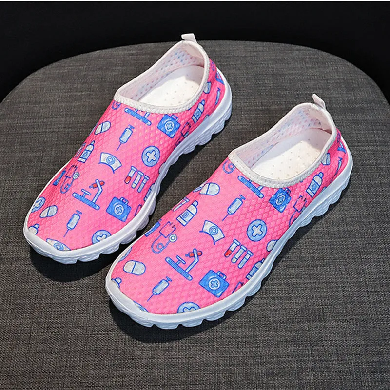 Casual Single Shoes Head Flat Bottom Cartoon Women's Shoes