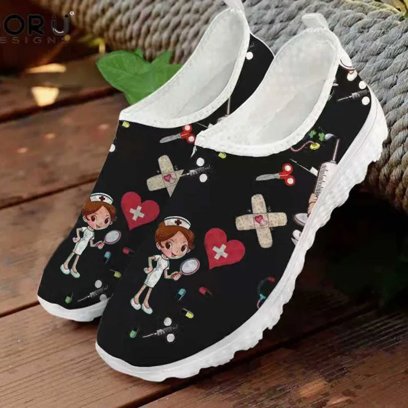 Casual Single Shoes Head Flat Bottom Cartoon Women's Shoes