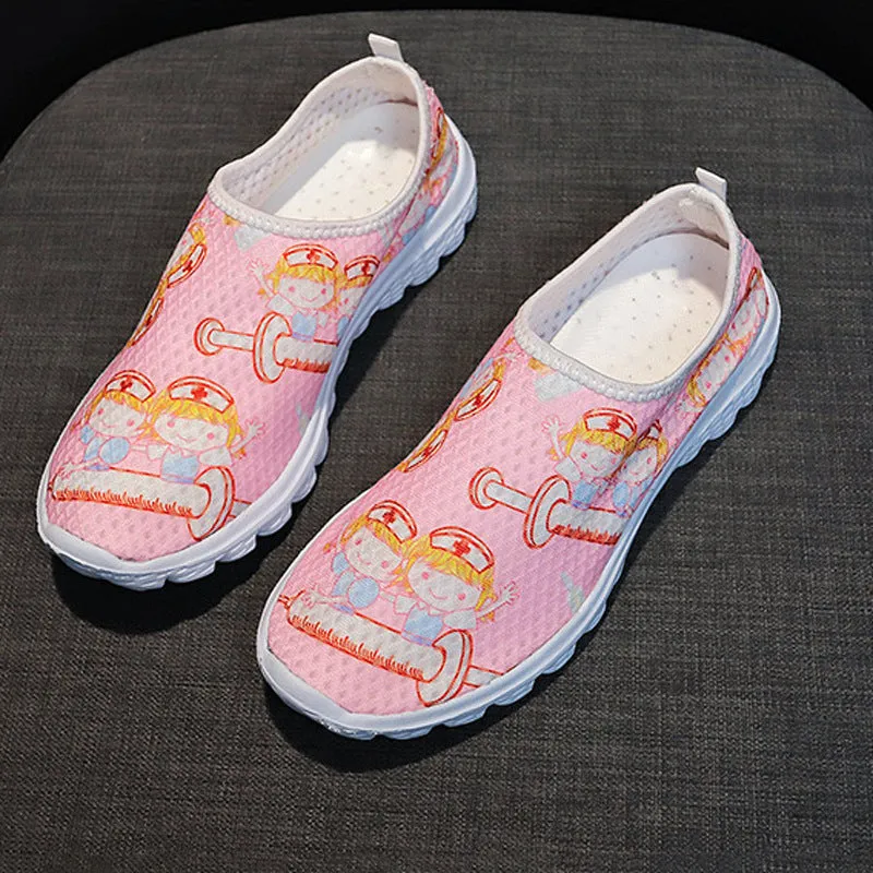 Casual Single Shoes Head Flat Bottom Cartoon Women's Shoes
