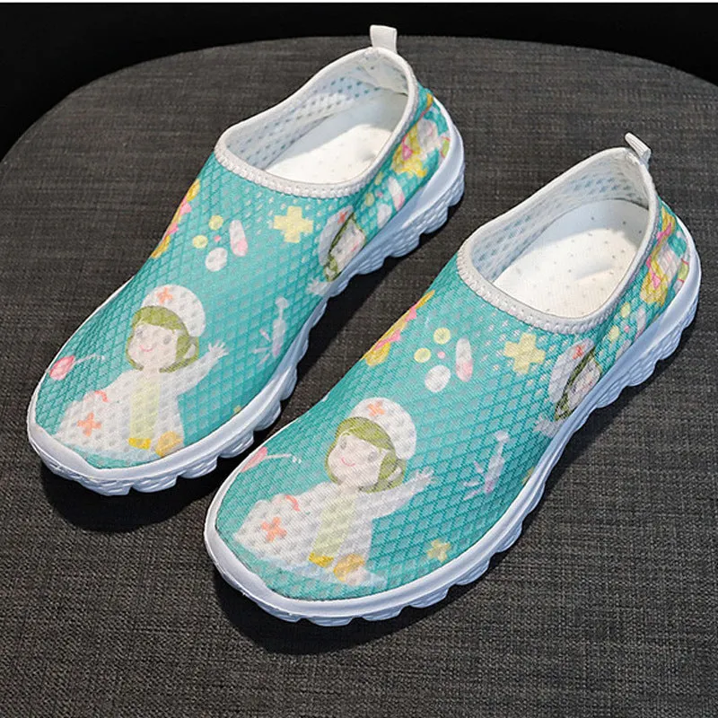 Casual Single Shoes Head Flat Bottom Cartoon Women's Shoes