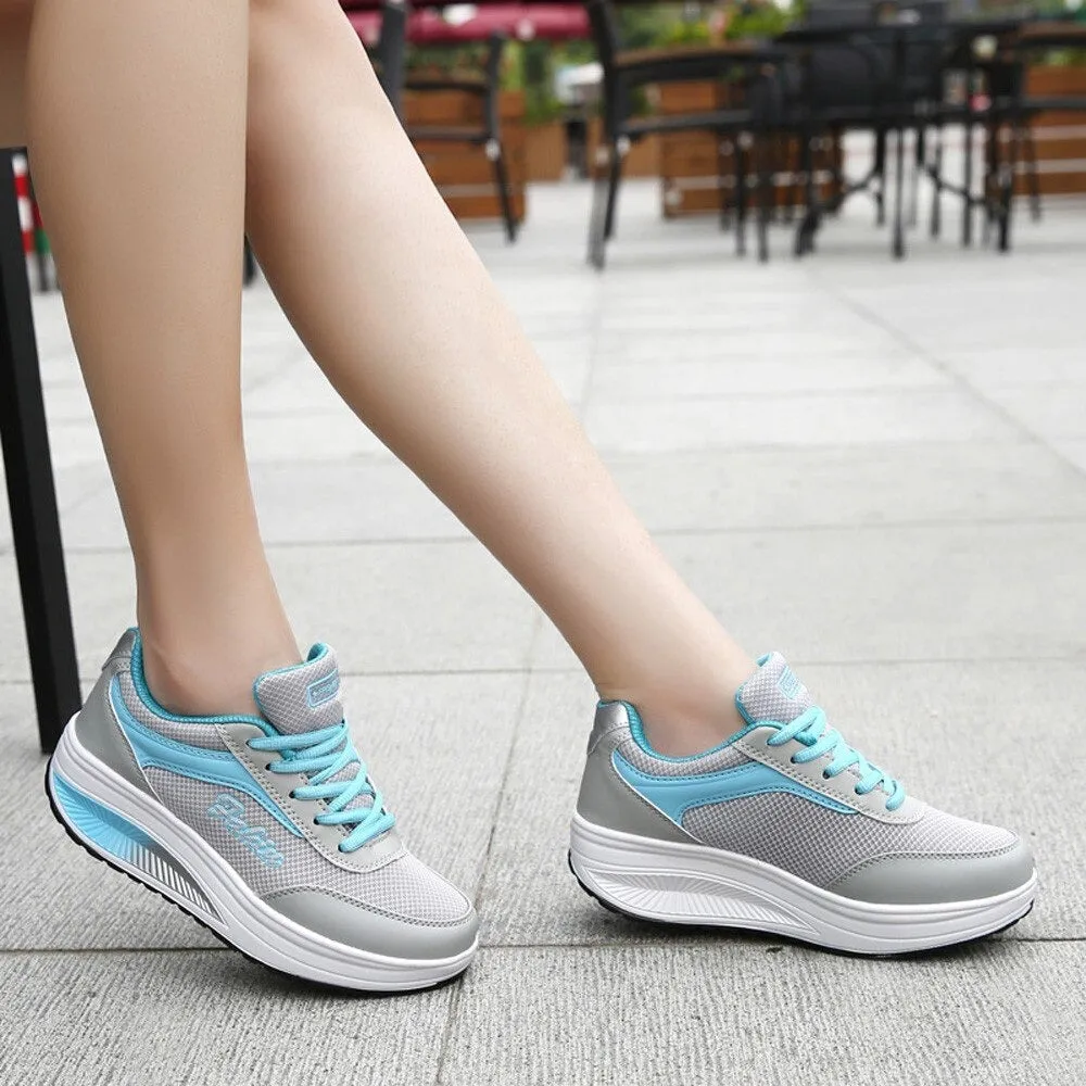 Cuzcare Orthopedic Shoes Women Platform Comfy Walking Sneakers
