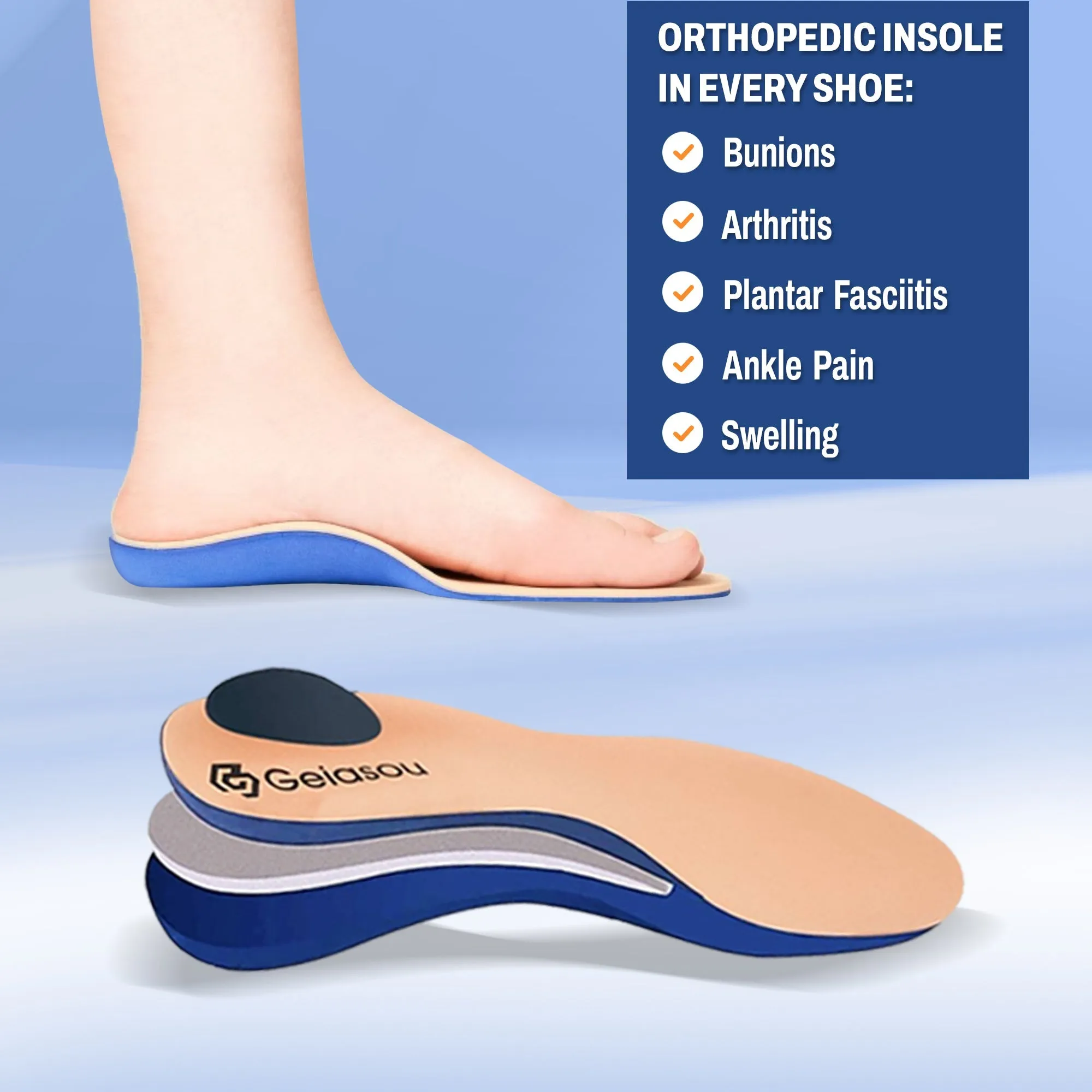 Cuzcare Orthopedic Shoes Women Platform Comfy Walking Sneakers