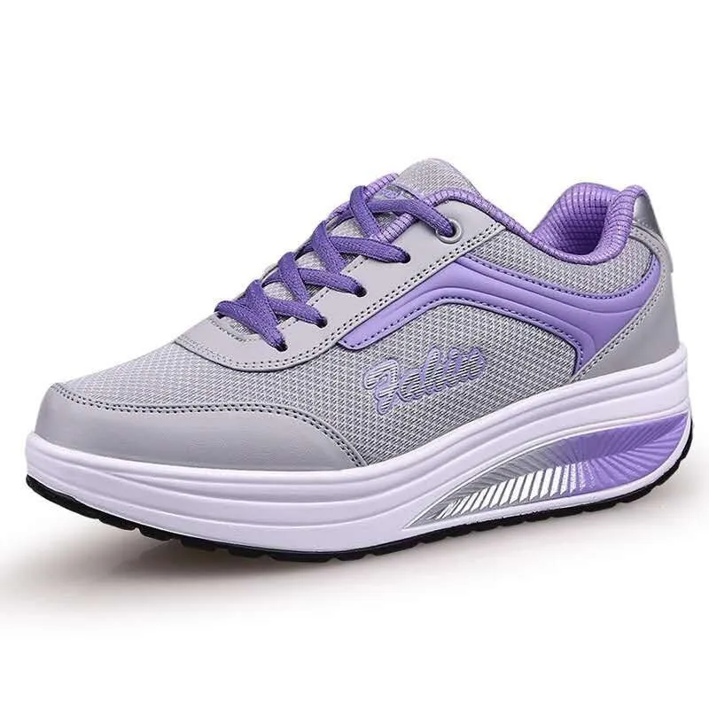 Cuzcare Orthopedic Shoes Women Platform Comfy Walking Sneakers