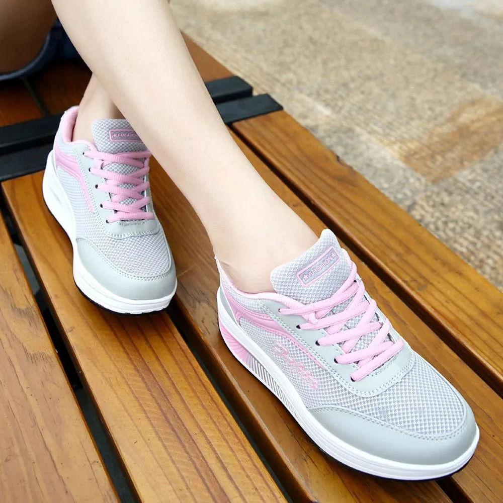 Cuzcare Orthopedic Shoes Women Platform Comfy Walking Sneakers