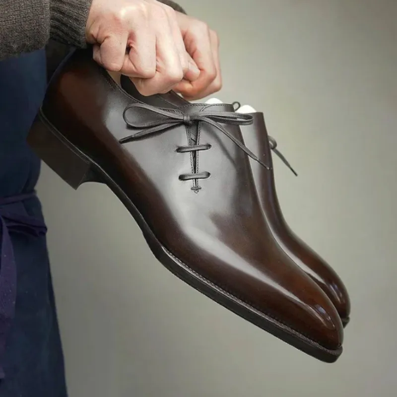 Handmade Luxury Formal Side Lace Oxfords