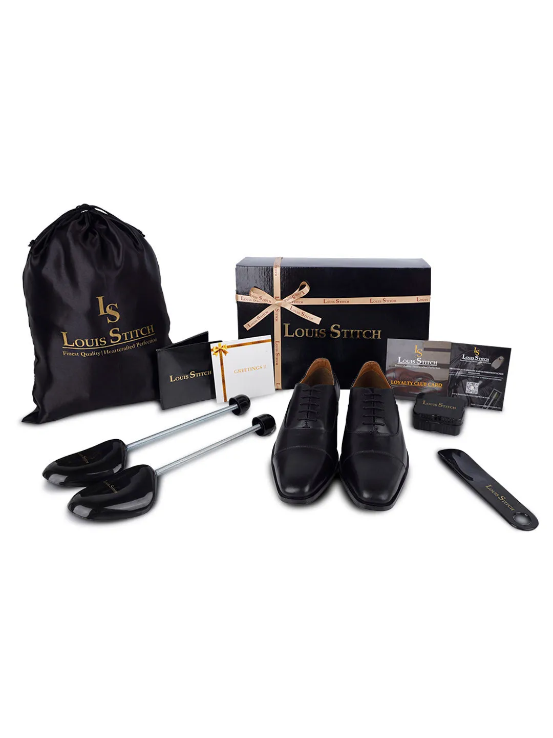 Jet Black Handmade Premium Italian Leather Oxfords