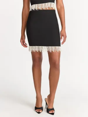 Lena Pearl Trim Mini Skirt - Brands We Love
