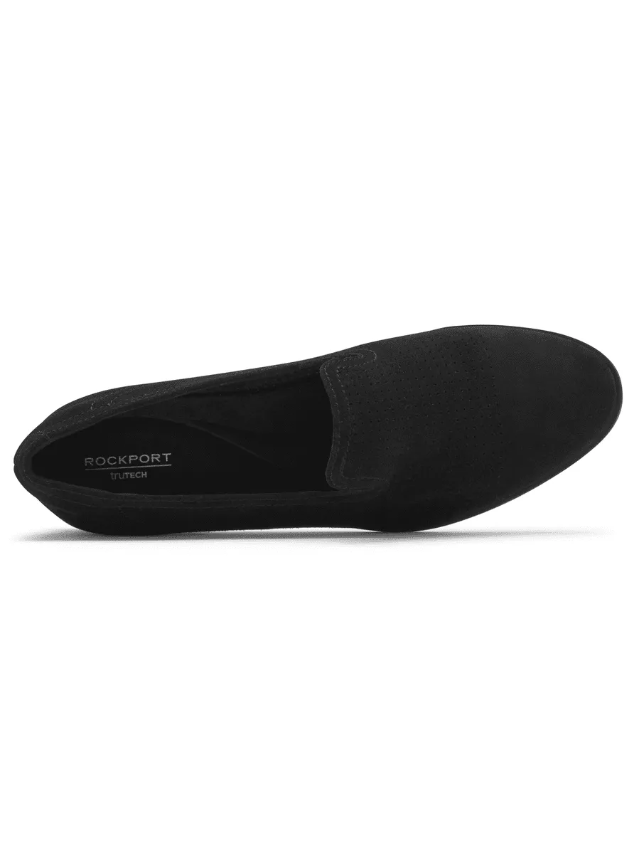 Rockport Women's Perpetua Perforated Loafer Black CI1341