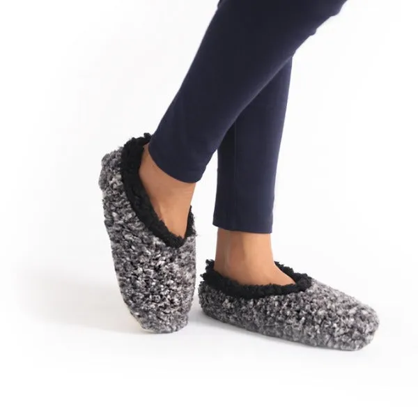 SnuggUps Kids Tie Dye Charcoal Slippers Small