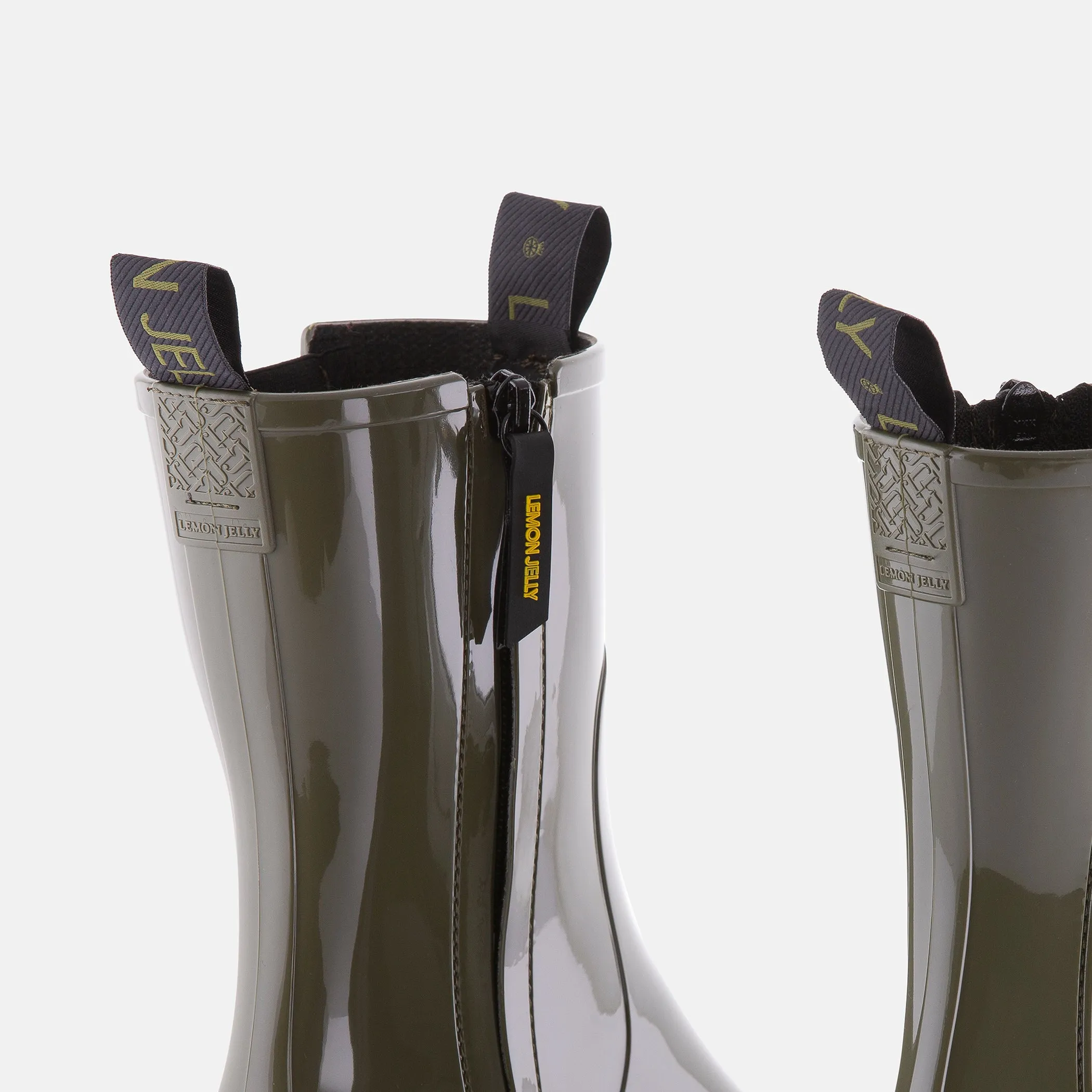 Vegan Mid Calf Military Green Boots